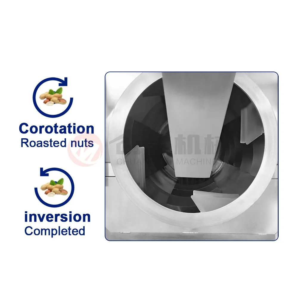 완전 자동 전자기 너트 구이 기계 제조 업체 너트 건조 기계 가격 - 구이 기계 - foodmachtech